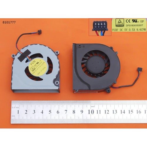 Вентилятор для Dell Latitude 14 Rugged 5404 5414, (DFS180005000T FGBF, 0CT3GT, Original) 