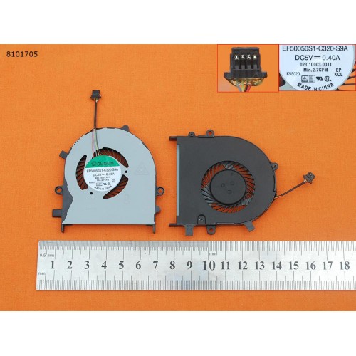 Вентилятор для ноутбука Dell Latitude 3340 3350, (4Pin, Original)