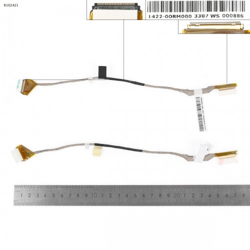 Шлейф матрицы для ноутбука Asus U35F U35JC X34F X34JC UL30A UL30JT UL30VT, (40pin, 1422-00TE000, 14G140332010, 14G140332020)