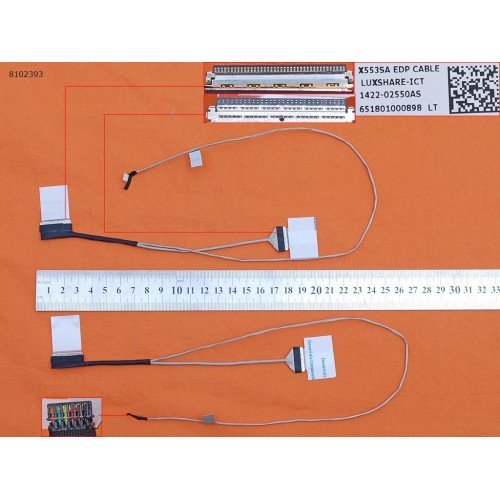 Шлейф матриці для Asus A553SA D553SA F553SA K553SA P553SA X553SA, (30pin eDP, 1422-02550AS, 14005-01810100, 14005-01810000)
