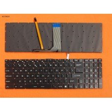 Клавиатура для MSI WS60 GE62 GE72 US чёрная (цветная подсветка, без рамки)