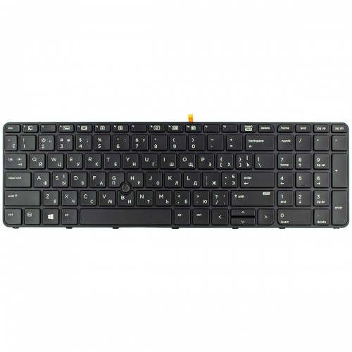 Клавиатура для ноутбука HP ProBook 450 455 470 G3 G4, 650 655 G2 G3, RU/UA, (Black, Backlight, Trackpoint)