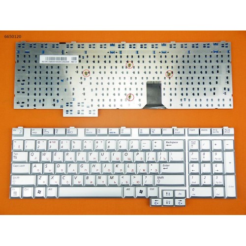 Клавіатура для ноутбука Samsung M70 RU Silver