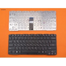 Клавиатура для SONY SVE14A RU, Black, Red side, for backlit
