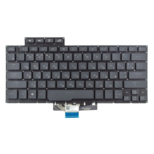 Клавіатура для ноутбука Asus ROG Zephyrus GA401I GA401Q PX401IV series, RU/UA, Black, Backlit, Original