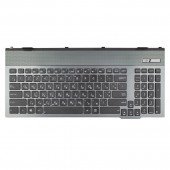 Клавиатура для Asus G55VW, RU/UA, Black/Gray, Backlit, Original
