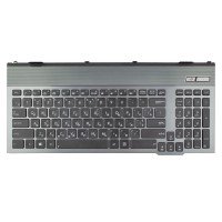Клавіатура для Asus G55VW, RU/UA, Black/Gray, Backlit, Original