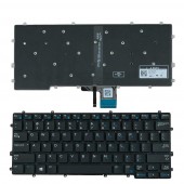 Клавиатура для Dell Latitude 7370 E7370, US, (чёрная, с подсветкой, Original)
