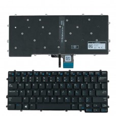 Клавиатура для Dell Latitude 7370 E7370, US, (чёрная, с подсветкой, Original)