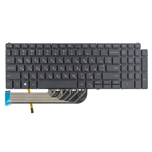 Клавіатура для ноутбука Dell Inspiron 3501 3502 3505 5501 5502 5505 5508 5509 5584 5590 5591 5593 5594 5598, RU/UA, Black, Backlit