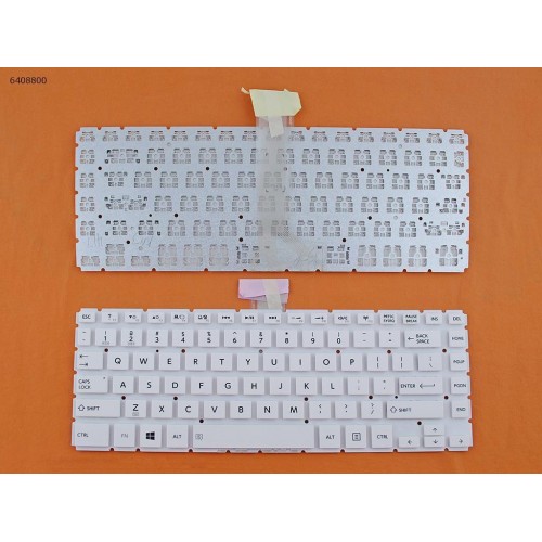 Клавиатура для ноутбука Toshiba Satellite L40-B, US/RU, (белая, Original)