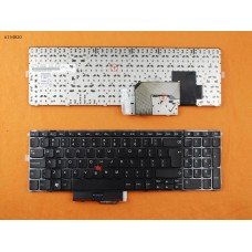 Клавіатура для Lenovo Thinkpad E520 E525, UI, (чорна, з поінтстиком, Original)