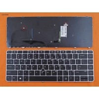 Клавиатура для HP EliteBook 745 840 G3 G4, US, (Black, Grey frame, Pointstick)