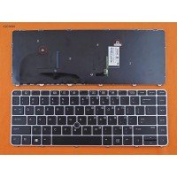 Клавиатура для HP EliteBook 745 840 G3 G4, US, (Black, Grey frame, Pointstick)