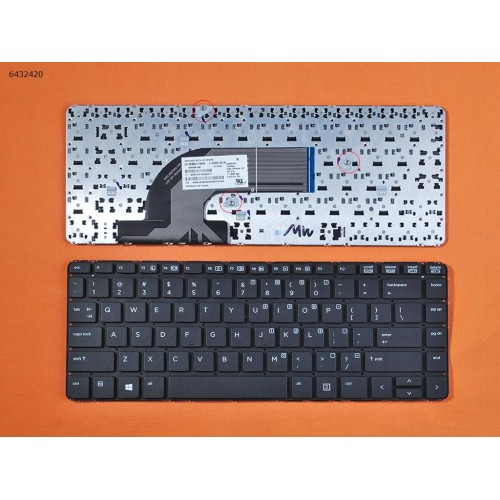 Клавіатура для HP ProBook 430 G2 440 G0 G1 G2 445 G1 G2 US (чорна, без рамки)