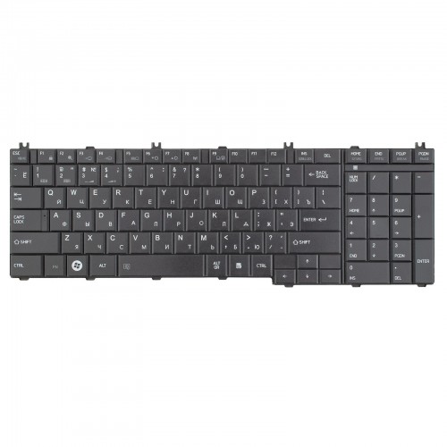 Клавіатура для ноутбука Toshiba Satellite C650 C660 L650 L670, RU, Black