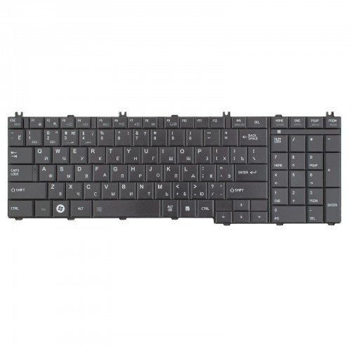 Клавиатура для ноутбука Toshiba Satellite C650 C660 L650 L670, RU, Black