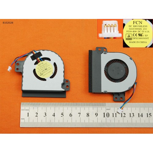 Вентилятор для ноутбука Toshiba Satellite R50-B, Tecra C50-B1503, (DFS150005030T, FG30-R00, 180606F02R, G61C0002G, Original)