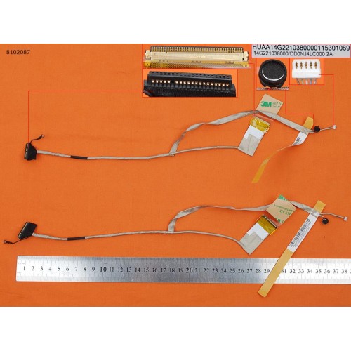 Шлейф матриці для ноутбука Asus N45 N45S N45SF N45SL N45V N45VM, (14G221038000, DD0NJ4LC000)