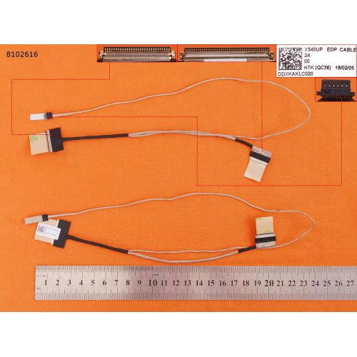 Шлейф матриці для ноутбука Asus A540 F540 K540 R540 X540LA X540LJ X540SA X540SC X540YA series, (14005-01920000, DD0XKAKLC020)