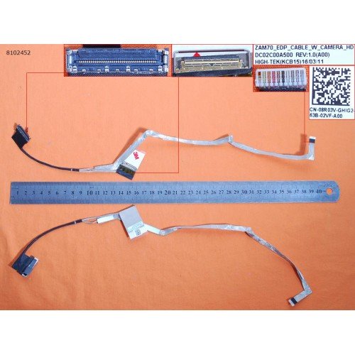 Шлейф матрицы для ноутбука Dell Latitude 14 E5450 E5440, (eDP 30pin, DC02C00A500, 08R03V)