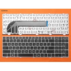 Клавиатура для HP ProBook 4540s 4545s, RU, (черная, серая рамка, Аналог)