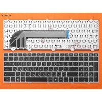 Клавиатура для HP ProBook 4540s 4545s, RU, (черная, серая рамка, Аналог)