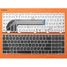 Клавиатура для HP ProBook 4540s 4545s, RU, (черная, серая рамка, Аналог)