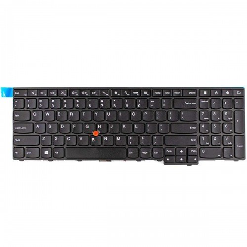 Клавіатура для Lenovo Thinkpad E531 T540 E540 W540 T540P L540 T550 T560 W550S P50S W541 L560, US, (чорна, 4 крепления)