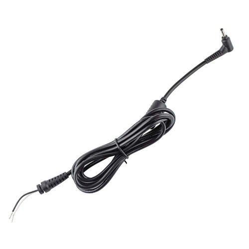 DC Кабель для блока питания ноутбука 3.0*1.0, (90W, 1.5м, 0.6мм2, медный, с ферритом, угловой), для Asus, Samsung, Acer