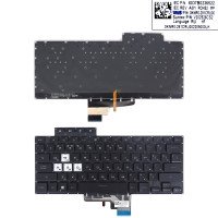Клавіатура для Asus TUF Dash F15 FX516PC FX516PE FX516PM FX516PR, RU, Black, Backlit 4pin