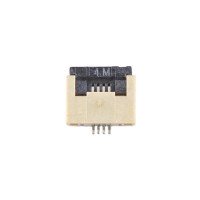 FFC Разъем 4pin*0.5mm, Flip type, контакты внизу