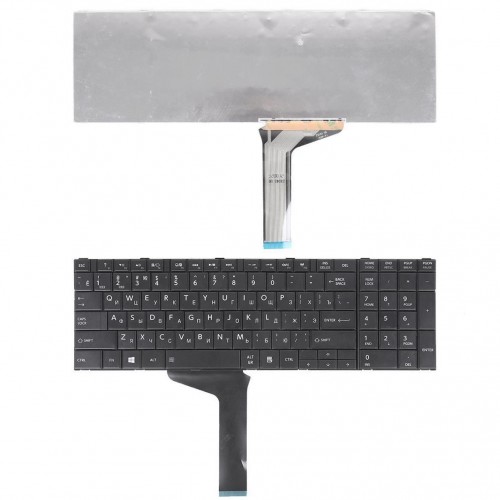 Клавиатура для ноутбука Toshiba Satellite C850 C855 L850 L855 C870 C875 L870 L875, RU, черная