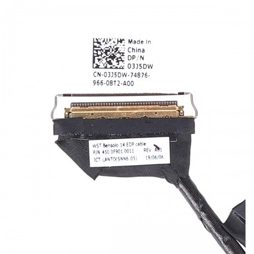 Шлейф матрицы для ноутбука Dell Inspiron 14 5488 5480 5482 (eDP 30pin, 03J5DW, 450.0F901.0021, 450.0F901.0011, Original) Шлейф матрицы для ноутбука Dell Inspiron 14 5488 5480 5482 (eDP 30pin, 03J5DW, 450.0F901.0021, 450.0F901.0011, Original)