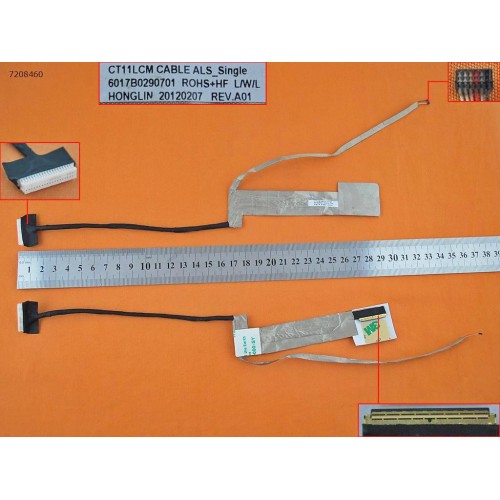 Шлейф матриці для HP EliteBook 8460P 8460W, (6017B0290701, 6017B0290601, CT11LCM, version 1, Аналог)