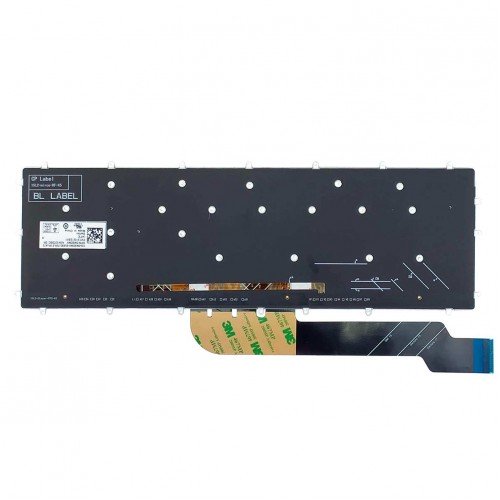 Клавіатура для ноутбука Dell Inspiron 3580 3581 3584 5570 7566 7567 7577 P66F P72F P75F, RU, Black, Backlit Клавіатура для ноутбука Dell Inspiron 3580 3581 3584 5570 7566 7567 7577 P66F P72F P75F, RU, Black, Backlit