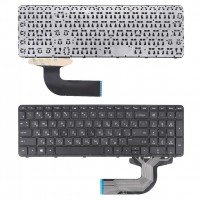 Клавіатура для HP Pavilion 15-E 15-N, HP 250 255 256 G3, RU, чорна