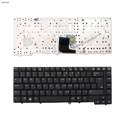 Клавіатура для ноутбука HP EliteBook 8530P 8530W, US, Black, Pointstick
