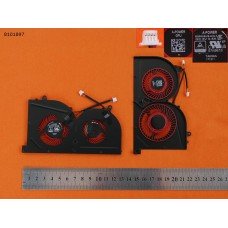 Вентилятор кулер для MSI GS63VR GS73VR, (Red Blades, красные лопасти, для GPU, Original)