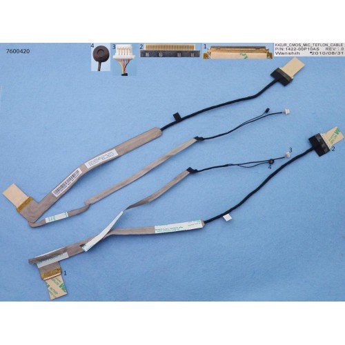 Шлейф матрицы для ноутбука Asus A42 K42 X42 series, (1422-00P1000, 1422-00P10AS, 1422-00SU000, 1422-00T4000)