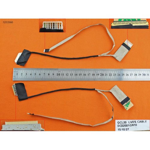 Шлейф матриці для Dell Vostro 3760 3565 3560, (QCL20, 19PF2, 019PF2, DC02001GN10, Original)