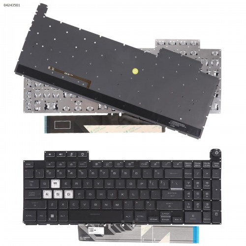 Клавіатура для ноутбука Asus TUF Gaming FX507 FA507 FX517 FX707 FA707 series, US, Black, 8pin Backlit