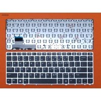 Клавиатура для HP EliteBook Folio 9470m 9480m, US, (черная с серой рамкой, без поинтстика, Аналог)