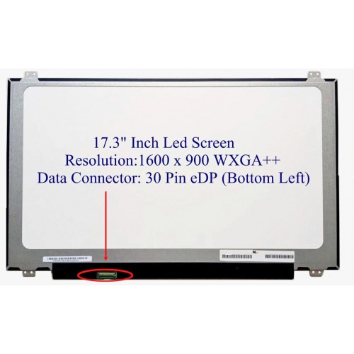 Матрица для ноутбука 17.3 Slim LED 1600*900 30pin Left eDP