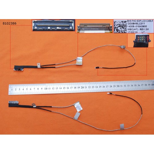 Шлейф матриці для Asus UX501J UX501VW UX501JM, N501J N501JM, (14005-01540900, eDP 30pin, без тачскріну, Original)