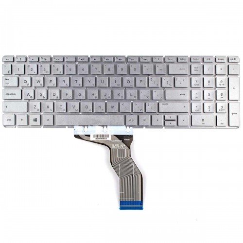Клавіатура для ноутбука HP 250 255 G6 15-BS 15-BW 15-CC 15-CD 15-CB, RU (Silver, срібляста, Аналог)
