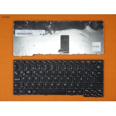 Клавиатура для Lenovo IdeaPad U160 U165 S205, Turkish,  без кириллицы (черная, серая рамка, Original)