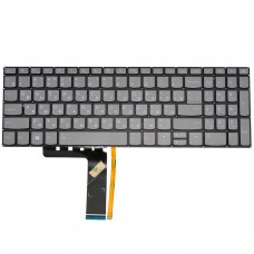 Клавіатура для Lenovo IdeaPad 320-15 330-15 320-17 330-17 S145-15 V15-IGL 3-15 3-17, RU (Gray, з підсвіткою)