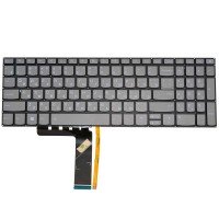 Клавиатура для Lenovo IdeaPad 320-15 330-15 320-17 330-17 S145-15 V15-IGL 3-15 3-17, RU (Gray, с подсветкой)