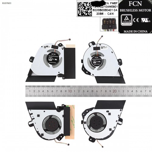 Вентиляторы для ноутбука Asus Strix GU502DU GU502GV GX505DW GA502IU GA502IV GA505 GA502D, (5V, CPU+GPU, 13NR0210T01111, 13NR0210AM0901, Original)